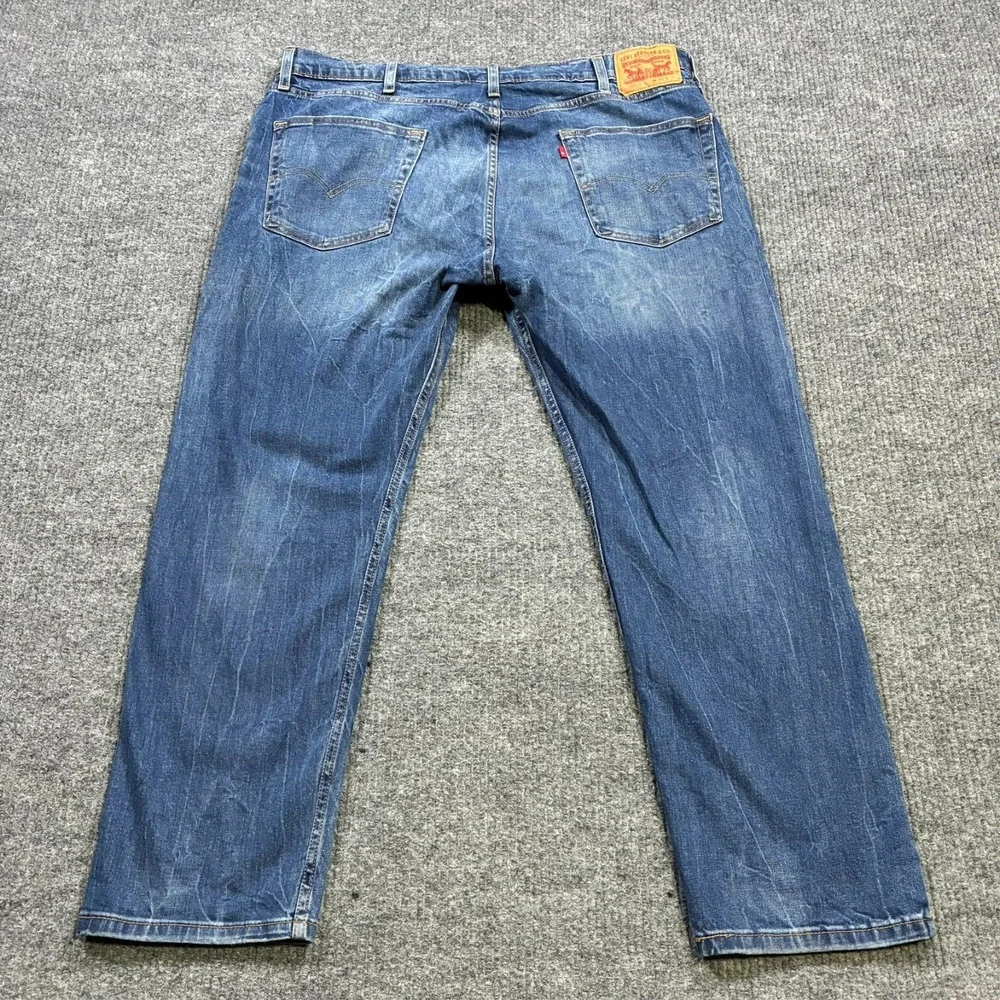 Levi's‎ 502 Mens Tapered Jeans Size 40x30 Blue Denim Regular Fit High Rise